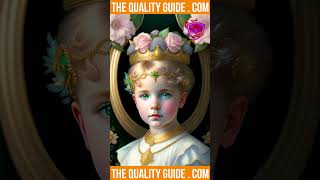 Mastering the Art of Painting Short Haired Blond Curly Toddler Princess Wearing a Full Flower Crown