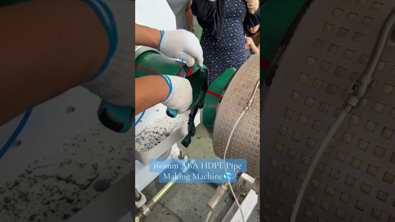 160mm HDPE Water Drainage Pipe Making Machine for Indian Client. 