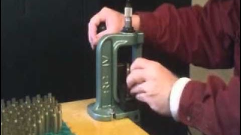 Case prep for 30-06 reloading.