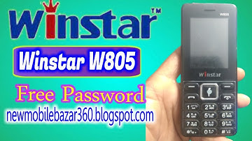 Winstar W805 100%Tested Flash File Free Password