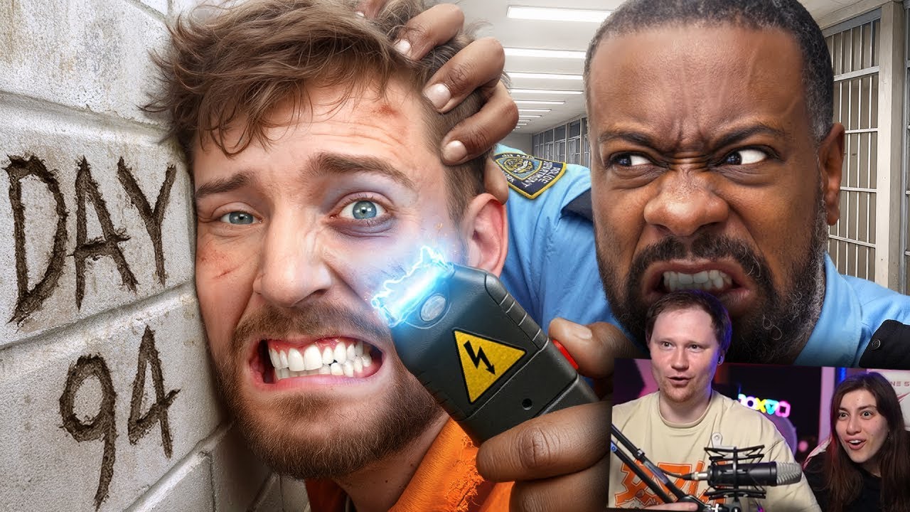 Выживи 100 Дней В Тюрьме, Выиграй $500,000 | РЕАКЦИЯ на MrBeast