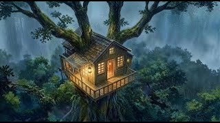 A House on the Hill During a Storm ⛈⛰ Cozy Anime-Style ASMR Video screenshot 2