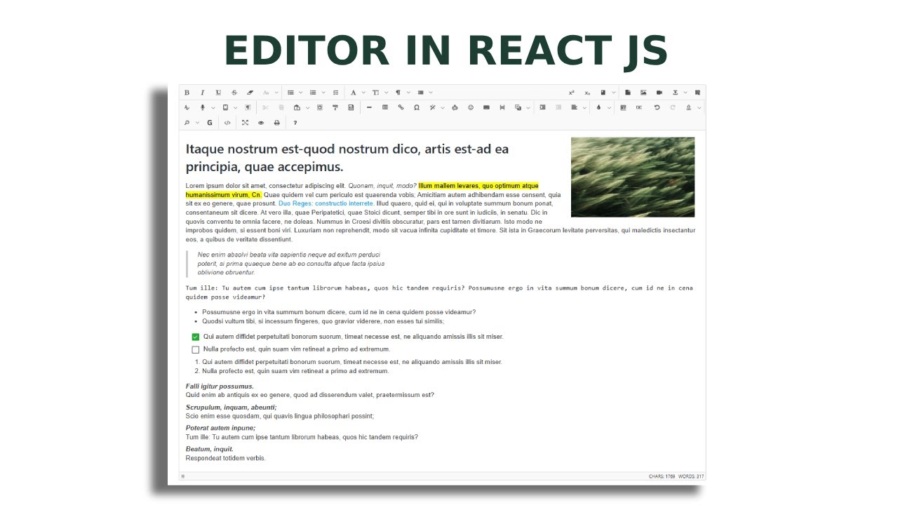 How to Create Editor in React.js - YouTube