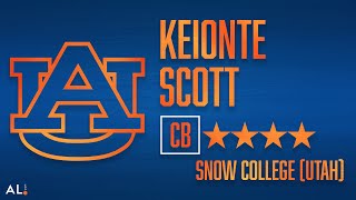 Auburn 2022 Signees: Nation's No. 1 JUCO CB Keionte Scott Highlights (Snow College)