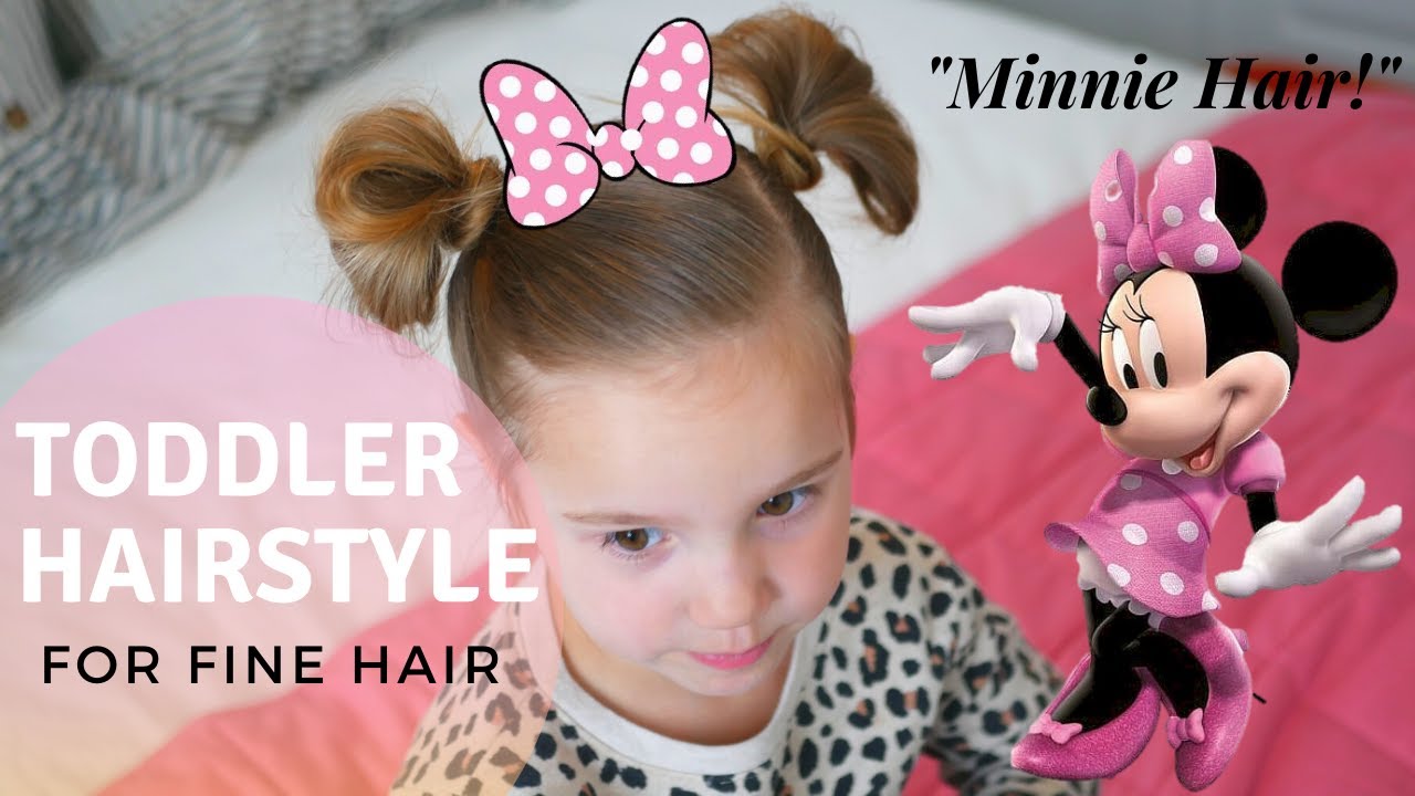 Minnie Mouse Ears Toddler Hairstyle - Girl Loves Glam