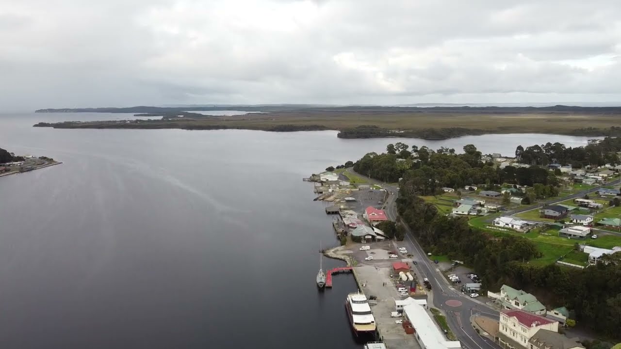 Strahan waterfront, town and surrounds