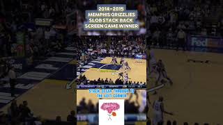 2014-2015 MEMPHIS GRIZZLIES SLOB STACK BACK SCREEN GAME WINNER π π§