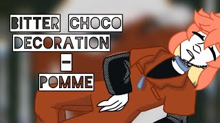 Bitter choco decoration