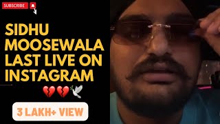 Sidhu Moosewala Last Live on Instagram listening Chamkila Songs.💔🕊 Miss you jaan😢❤️