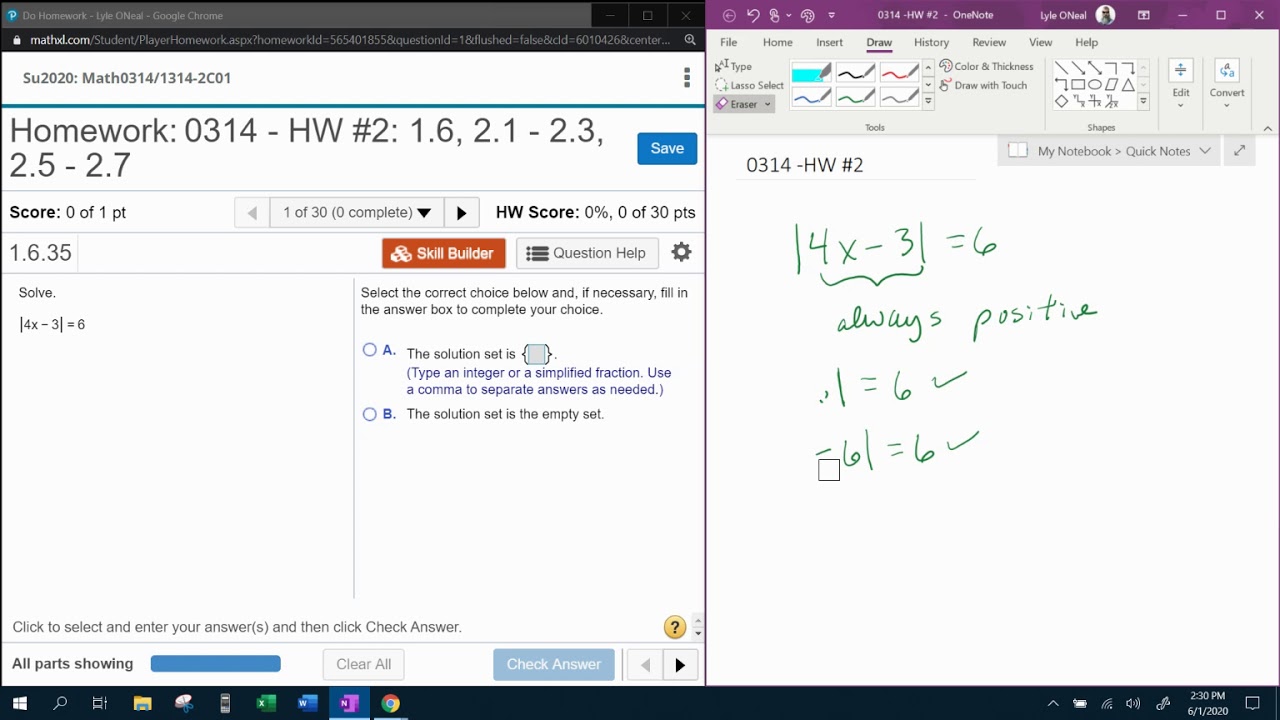 College Algebra Coreq - HW 1: Question 21 - MyLab Math - YouTube