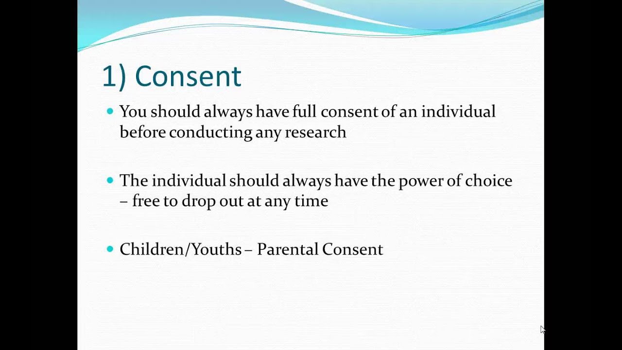 BTEC Research Methods: Ethics Part 1