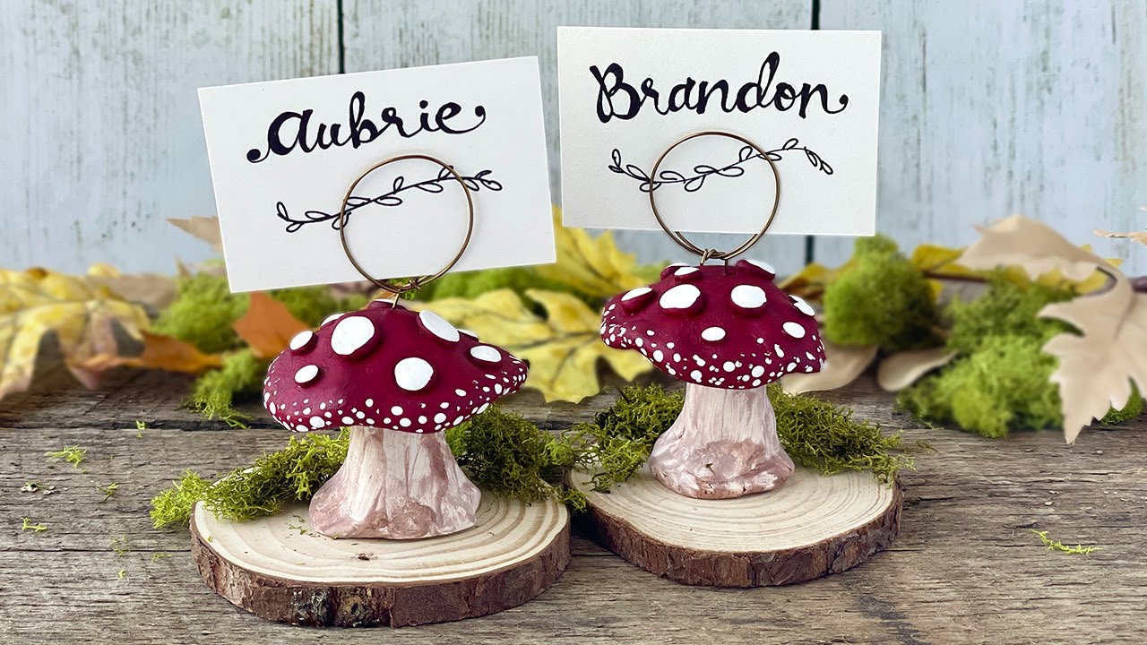 Mushroom Place Card Holder