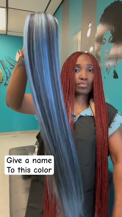  Hair braid color blend - YouTube