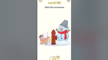 DOP : Delete One Part - Level 135 melt the snowman #shorts #dop2 #deleteonepart #viral #dop