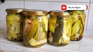 КАБАЧКИ на зиму Рецепт вкусных маринованных кабачков TINNED ZUCCHINI RECIPE