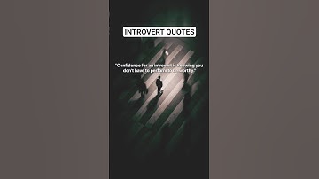 Confidence as an Introvert 💫 #shorts #introvert #introvertquotes