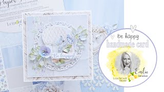 Easy Handmade Card step by step / Lemoncraft papers