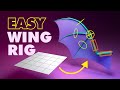 FAST Way to Create a WING RIG in BLENDER