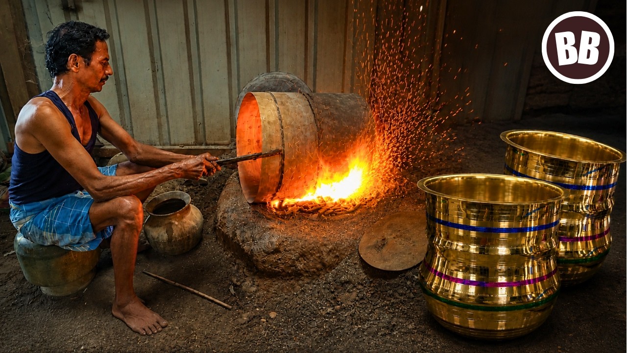 Brass Vessel Making | Brass Utensils Making | Metal Manufacturing ...