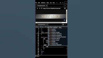 Shimmer Text Effect in HTML & CSS | Gold Gradient Animation  #coding