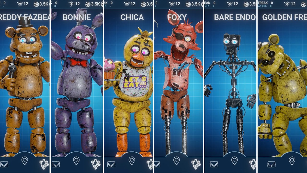 FNAF AR Star Animatronics Workshop Animations 