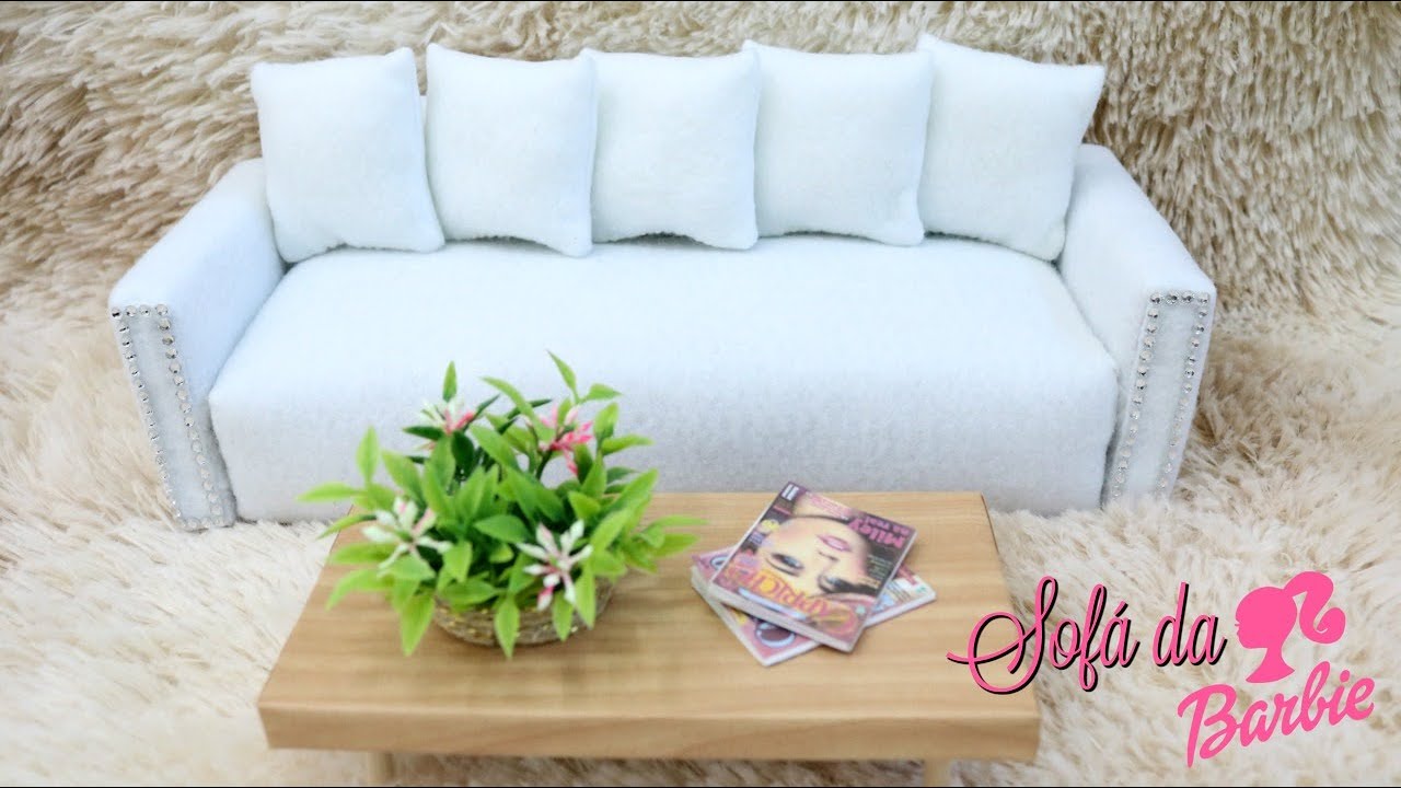 COMO FAZER O FAMOSO SOFÁ BRANCO DO LOFT DA BARBIE