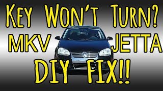 VW MKV Jetta Ignition Cylinder Steering Lock FIX!