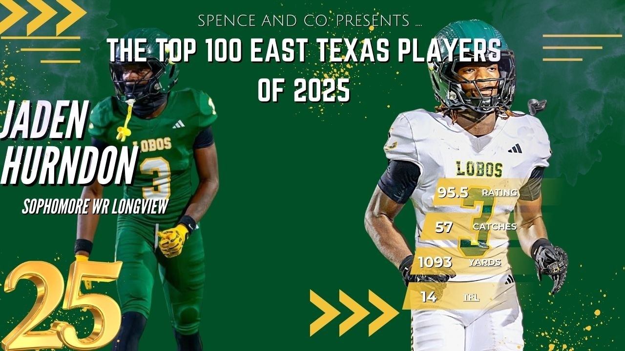 Top 100 East Texas Players of 2025: 25. Jaden Hurndon