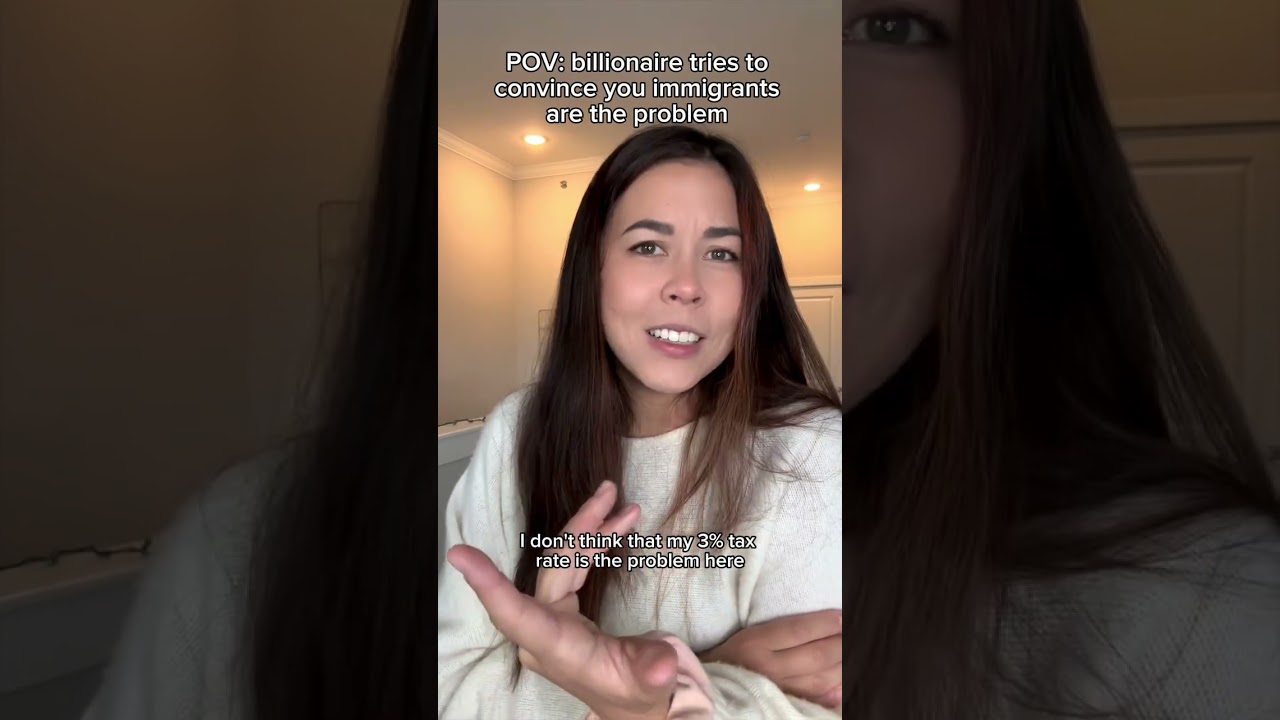 POV: Billionaire tries to convince you that immigrants are the real problem