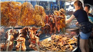 Popular Roast Pork Legs, Roast Pork Belly,​​​ Braised Pork And More  Cambodian Street Food