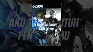 Percakapan Hero Gusion Dan Aamon Mobile Legends Indonesia #shorts