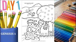 Information GOD CREATES THE WORLD DAY 1 GENESIS 1 COLOURING SPREAD THE ETERNAL WORD News