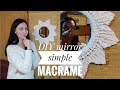 Декор зеркала своими руками/DIY mirror decor Simple macrame