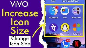 Vivo T2 5G : How to Increase Size of Icons