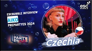 Aiko - Pedestal / Czechia Eurovision 2024 / Interview at PrePartyES 2024