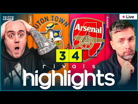 RIVAL FANS REACT TO LUTON 3-4 ARSENAL HIGHLIGHTS