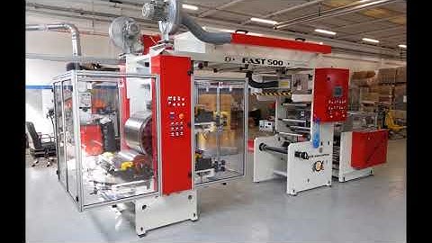 FAST flexographic printing press central drum - 4 colors - speed 200mt/min