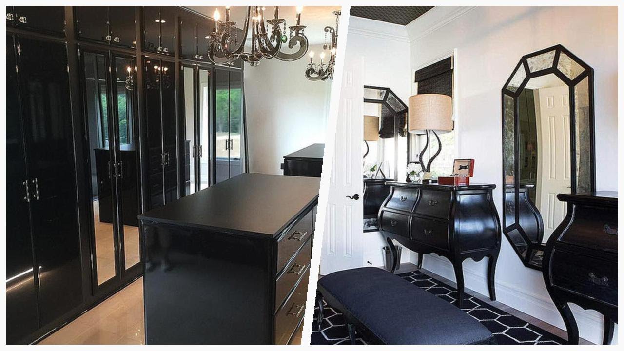 Maximize Your Space: Walk-In Closet Ideas with Black Cabinets ...