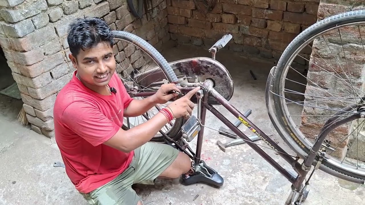 NEW VLOGS SCHOOL DESI CYCLE BICYCLE FULLY REPAIRING..?