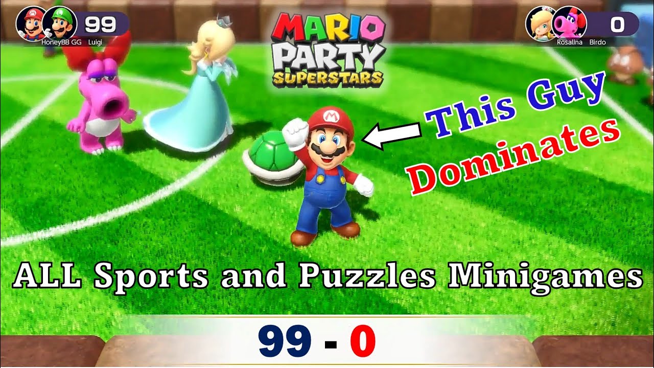 Mario Party Superstars  ALL MINI GAMES Speed Running! 