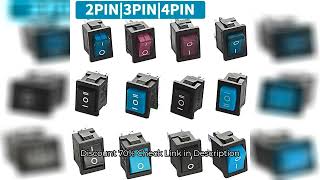 1030100 Pcs Kcd1 Snap - In Boat Rocker Switch - Spst On - Off, 234 Pin, 250V 6A Ac 125V 10A,