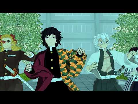 【鬼滅の刃MMD】柱男性陣でParty rock anthem