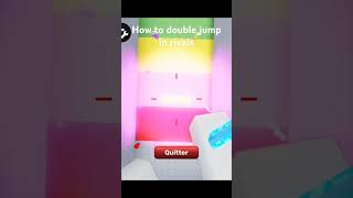 How to double jump in rivals 🫡 #roblox #doublejump #rivals #gameplay #like #subscribe