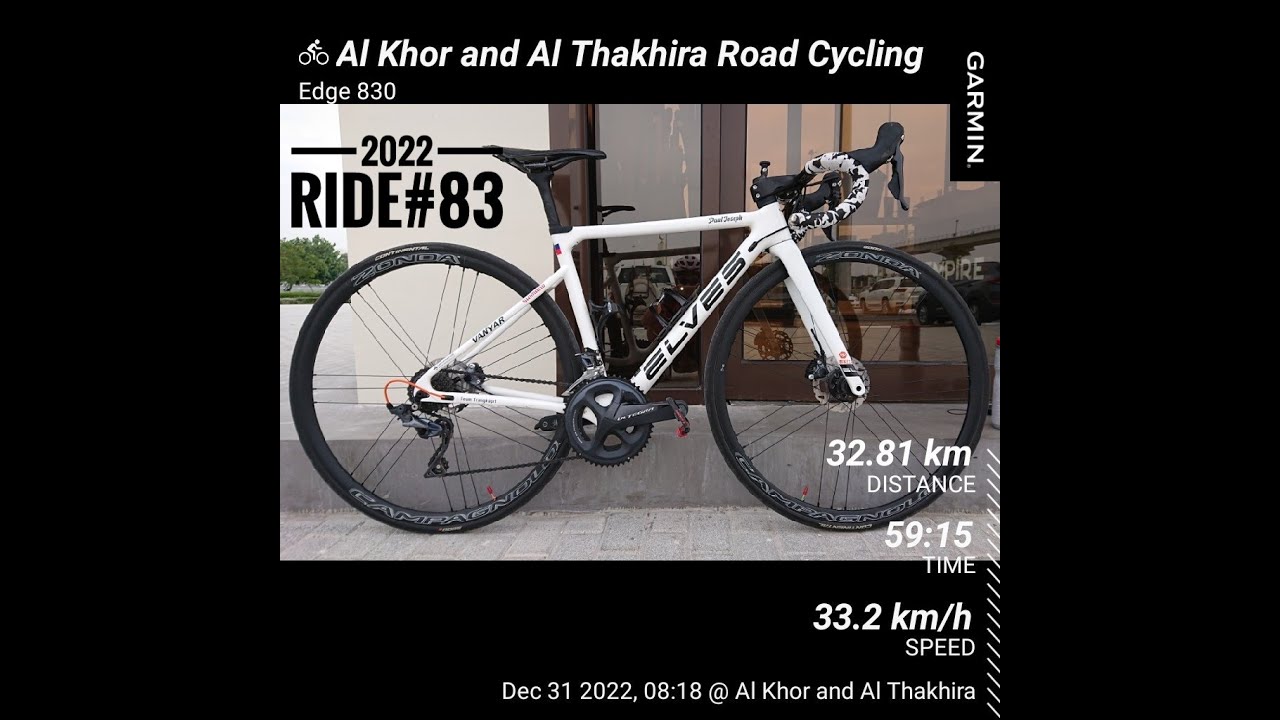 2022 Ride#83 - Last Ride of the Year - Qatar Olympic Cycle Track North to South w/ nasty crosswind