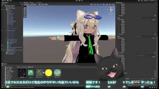 VRchatの3D作りを、お話しながら【Blender 4.3】　クロネコ先生と中の人( ΦωΦ )