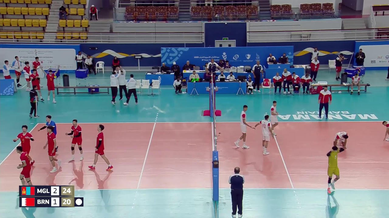 Asian Youth Games Bahrain -  Volleyball Boys - Mongolia vs Bahrain