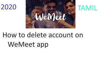 how to delete account on wemeet app | how to deactivate account on wemeet app