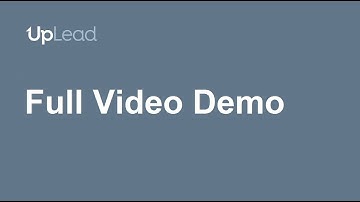 UpLead - Full Demo (2019)