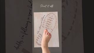 Daddy Footsteps Footprint Art Craft Gift Dad Card #fathersdaygift #homemadegifts #kidscrafts #baby
