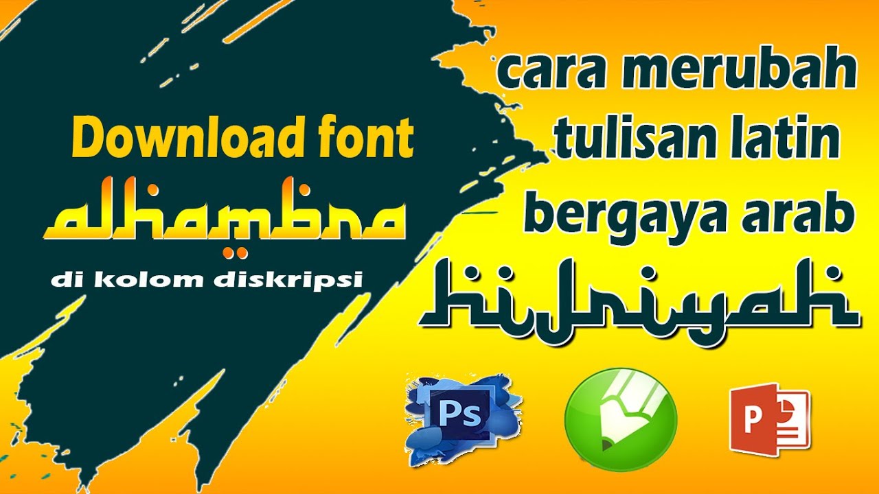 Merubah Tulisan Latin Dengan Gaya Arab/Hijaiyyah dan link download